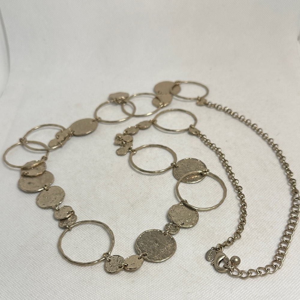 Chico's Gold-Tone Circle Necklace - Picture 4 of 4